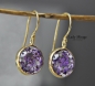 Preview: Goldene Kette mit 925 Silber Anhänger -Echte Blumen -  Naturschmuck  -Lila- Rund - Handgefertigt - Perfekte Liebesgeschenk-Weihnachtsschmuck
